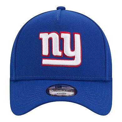Youth New Era Royal New York Giants 9FORTY A-Frame Adjustable Hat
