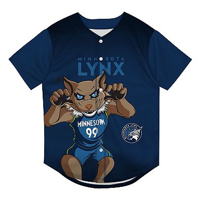 Youth Outerstuff Navy Minnesota Lynx Mascot Friend Mesh Fashion Jersey