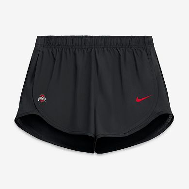 Women's Nike Black Ohio State Buckeyes Tempo Mid-Rise Dri-FIT Shorts
