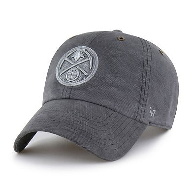 Men's Carhartt x '47 Charcoal Denver Nuggets Clean Up Adjustable Hat