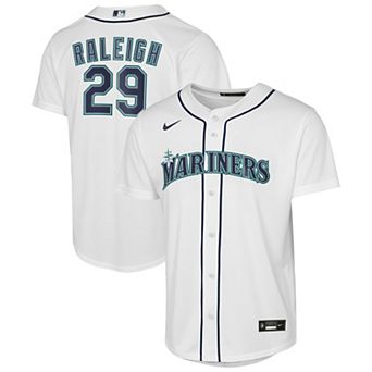 Youth Nike Cal Raleigh White Seattle Mariners Home Baseline Jersey