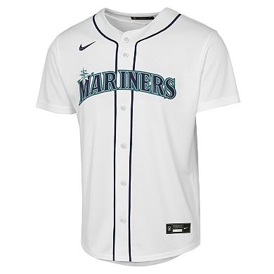 Youth Nike Cal Raleigh White Seattle Mariners Home Baseline Jersey