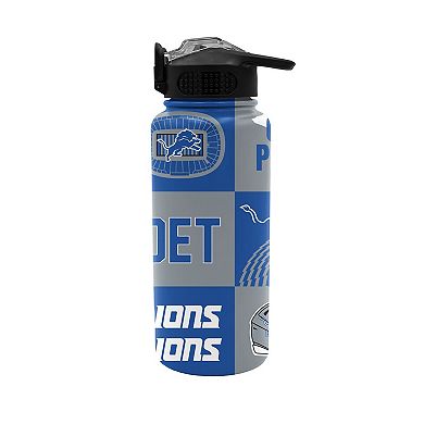Pegasus Detroit Lions 32oz. Local Slogan Press Top Water Bottle
