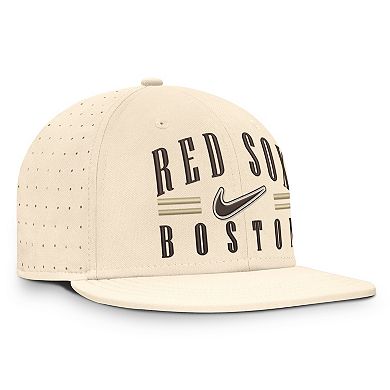 Men's Nike Natural Boston Red Sox True Dri-FIT AeroBill Fitted Hat