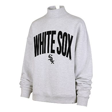 Women's '47 Heather Gray Chicago White Sox Subtle Muse Mock Neck Sweatshirt