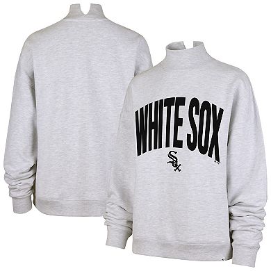 Women's '47 Heather Gray Chicago White Sox Subtle Muse Mock Neck Sweatshirt