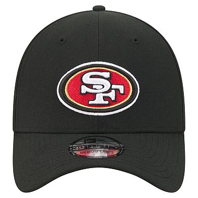 Men's New Era Black San Francisco 49ers Core Team 39THIRTY Flex Hat
