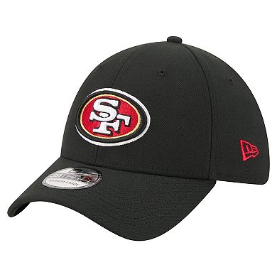Men's New Era Black San Francisco 49ers Core Team 39THIRTY Flex Hat