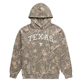 Men's Uscape Apparel Camo Texas Longhorns Back Bay Fleece Hoodie
