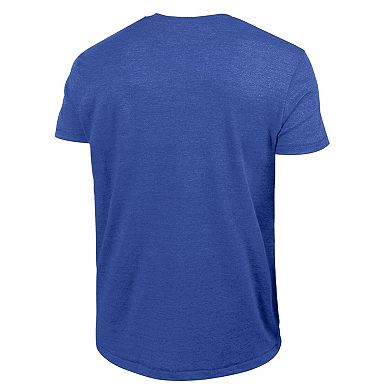 Men's Champion Blue Montreal Expos Cooperstown Logo Tri-Blend T-Shirt