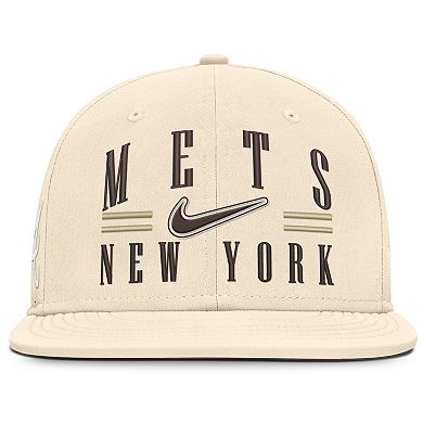 Men's Nike Natural New York Mets True Dri-FIT AeroBill Fitted Hat