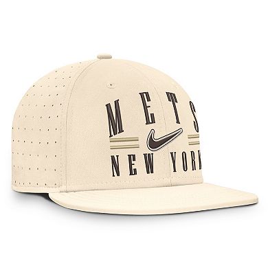 Men's Nike Natural New York Mets True Dri-FIT AeroBill Fitted Hat