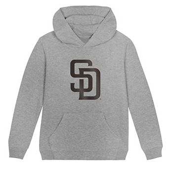 Preschool Outerstuff Heather Gray San Diego Padres Primary Logo Fleece Hoodie