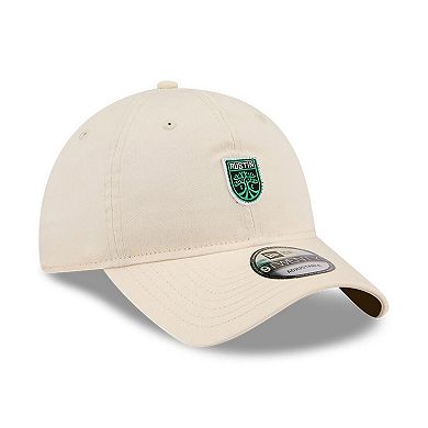 Men's New Era Beige Austin FC Micro Team Logo 9TWENTY Adjustable Hat