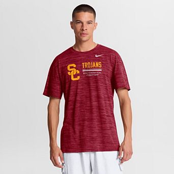 Men's Nike Cardinal USC Trojans Sideline Velocity Dri-FIT T-Shirt