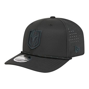 Men's New Era Black Vegas Golden Knights Sport Vented 9SEVENTY Rope Adjustable Hat