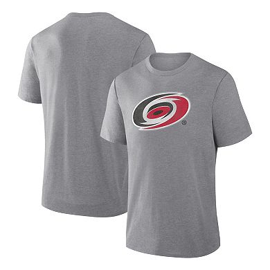 Men's Fanatics Heather Gray Carolina Hurricanes Elevated Tri-Blend T-Shirt