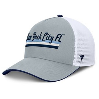 Men's Fanatics Gray New York City FC Knuckle Trucker Adjustable Hat