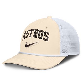 Men's Nike Natural/White Houston Astros Rise Dri-FIT Trucker Adjustable Hat​