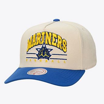 Unisex Mitchell & Ness Cream Seattle Mariners Retro Arch Pro Pinch Snapback Hat