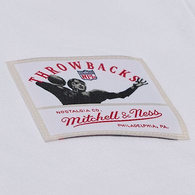 Men's Mitchell & Ness White Miami Dolphins Monochrome T-Shirt