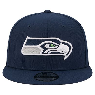 Men's New Era Navy Seattle Seahawks 9FIFTY Snapback Hat