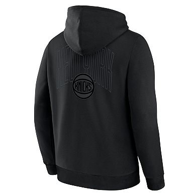 Men's Fanatics New York Knicks Black Out Hoodie