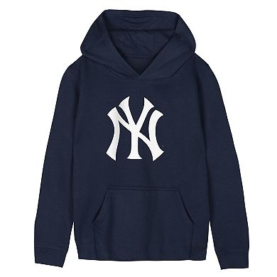 Preschool Outerstuff Navy New York Yankees Primary Logo Fleece Hoodie