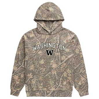 Men's Uscape Apparel Camo Washington Huskies Back Bay Fleece Hoodie