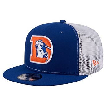 Men's New Era Royal Denver Broncos Core Team 9FIFTY Trucker Snapback Hat