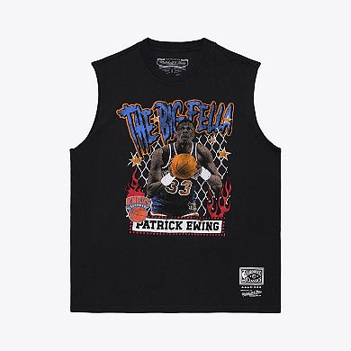 Men's Mitchell & Ness Patrick Ewing Black New York Knicks Best in Class Tank Top