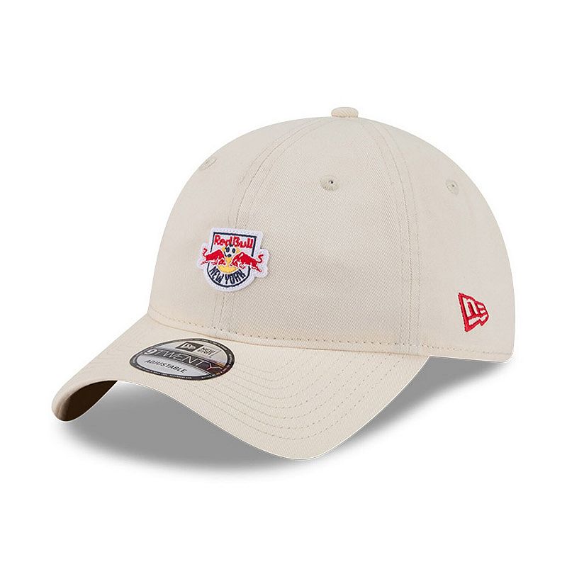 Men's New Era Beige New York Red Bulls Micro Team Logo 9TWENTY Adjustable Hat
