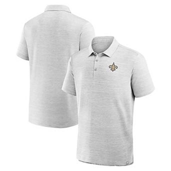 Men's Fanatics Heather Gray New Orleans Saints Clutch Polo