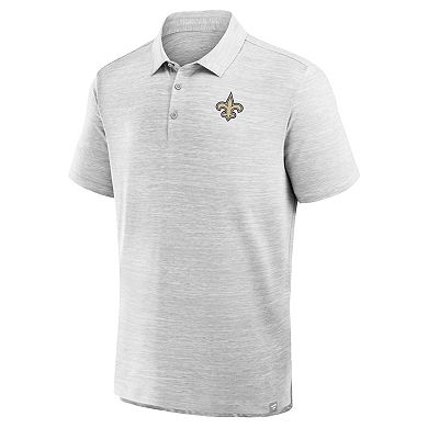 Men's Fanatics Heather Gray New Orleans Saints Clutch Polo