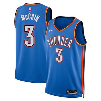 Unisex Nike Jared McCain Blue Oklahoma City Thunder Swingman Jersey - Icon Edition