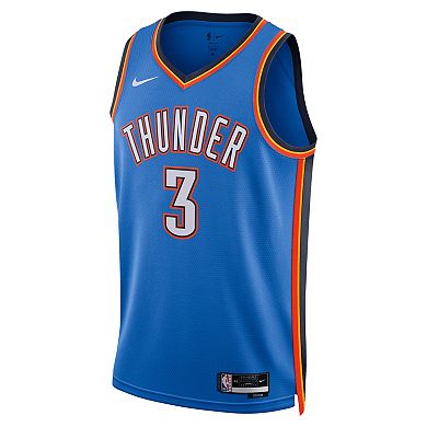 Unisex Nike Jared McCain Blue Oklahoma City Thunder Swingman Jersey - Icon Edition