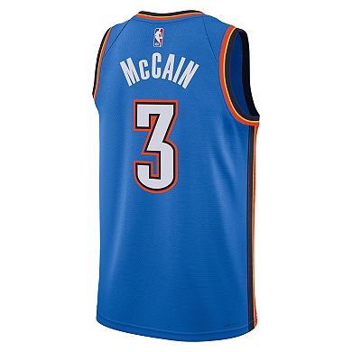 Unisex Nike Jared McCain Blue Oklahoma City Thunder Swingman Jersey - Icon Edition