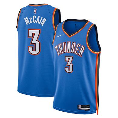 Unisex Nike Jared McCain Blue Oklahoma City Thunder Swingman Jersey - Icon Edition