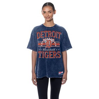Women's New Era Navy Detroit Tigers Oversized Boyfriend T-Shirt
