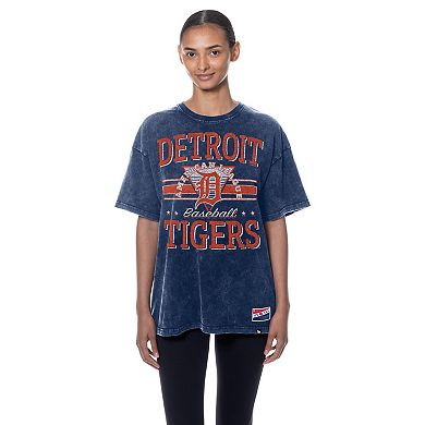 Women's New Era Navy Detroit Tigers Oversized Boyfriend T-Shirt