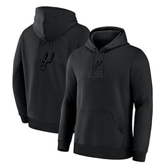 Men's Fanatics San Antonio Spurs Black Out Hoodie