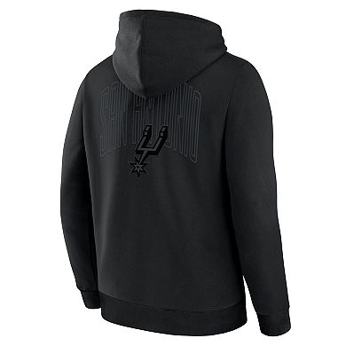 Men's Fanatics San Antonio Spurs Black Out Hoodie