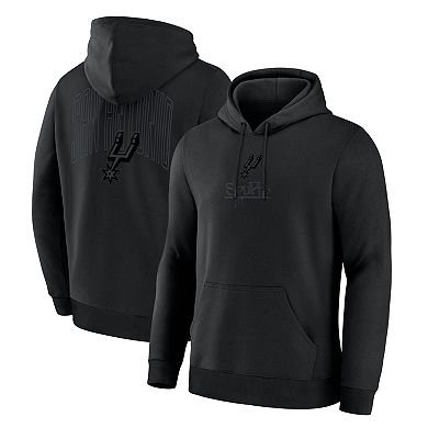 Men's Fanatics San Antonio Spurs Black Out Hoodie
