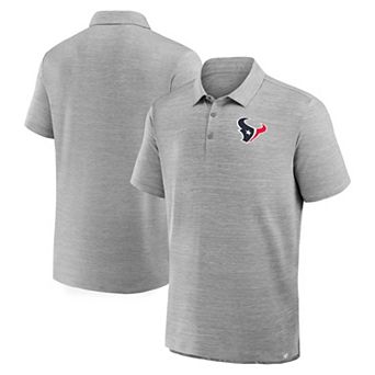 Men's Fanatics Heather Gray Houston Texans Clutch Polo