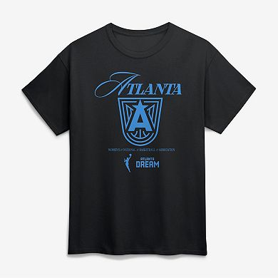 Unisex Logo Athletic Black Atlanta Dream In Motion T-Shirt