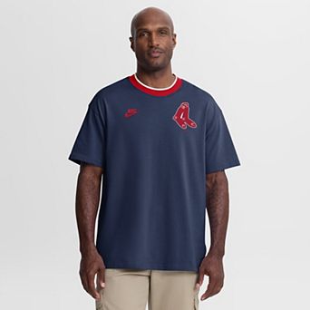 Men's Nike Navy Boston Red Sox Cooperstown Collection Ringer T-Shirt