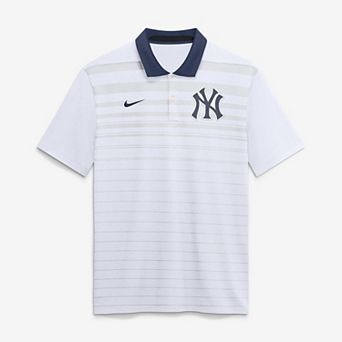 Men's Nike White New York Yankees Vapor Striped Dri-FIT Polo