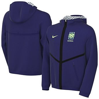 Youth Nike Purple South Korea National Team 2026 Anthem Full-Zip Hooded Jacket
