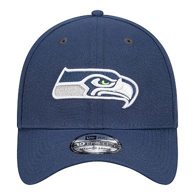 Men's New Era College Navy Seattle Seahawks Core Team 39THIRTY Flex Hat