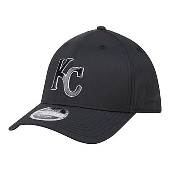 Men's New Era Black Kansas City Royals Metallic 39THIRTY M-Crown Flex Hat